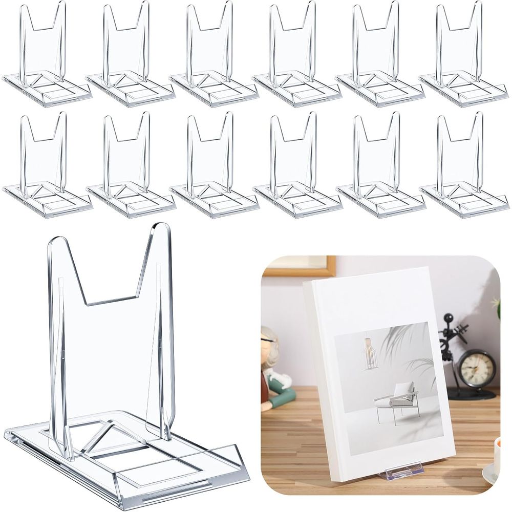 Clear Acrylic Book Stand Holder - 조절 가능한 투명 아크릴 책꽂이 디스플레이
