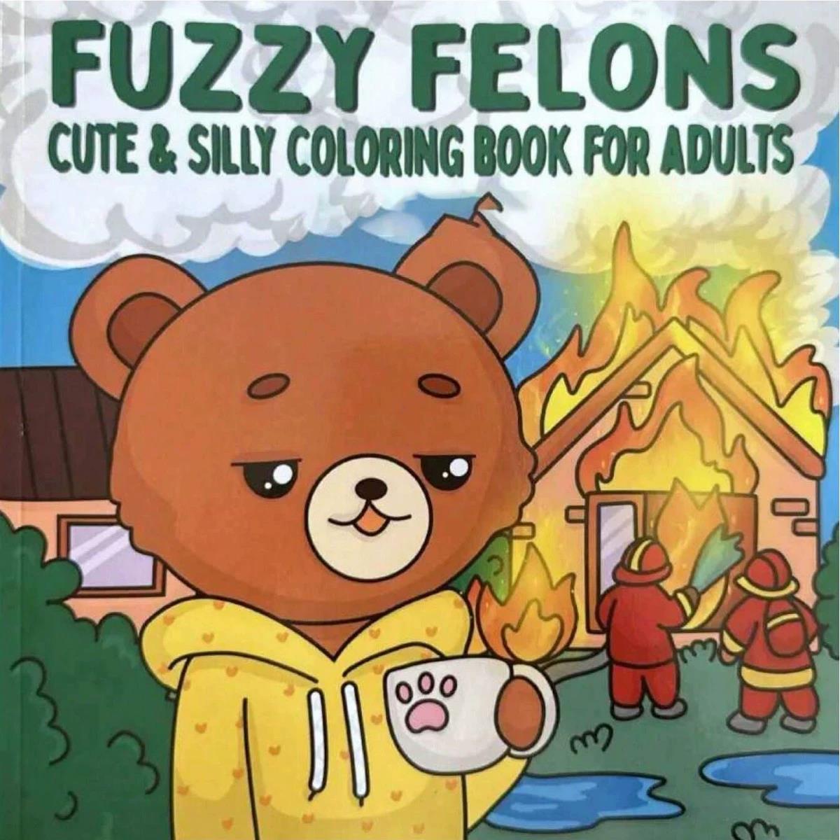 Adult Coloring Book Stress Relief - 퍼지 펠론스 성인 색칠책 - 귀여운