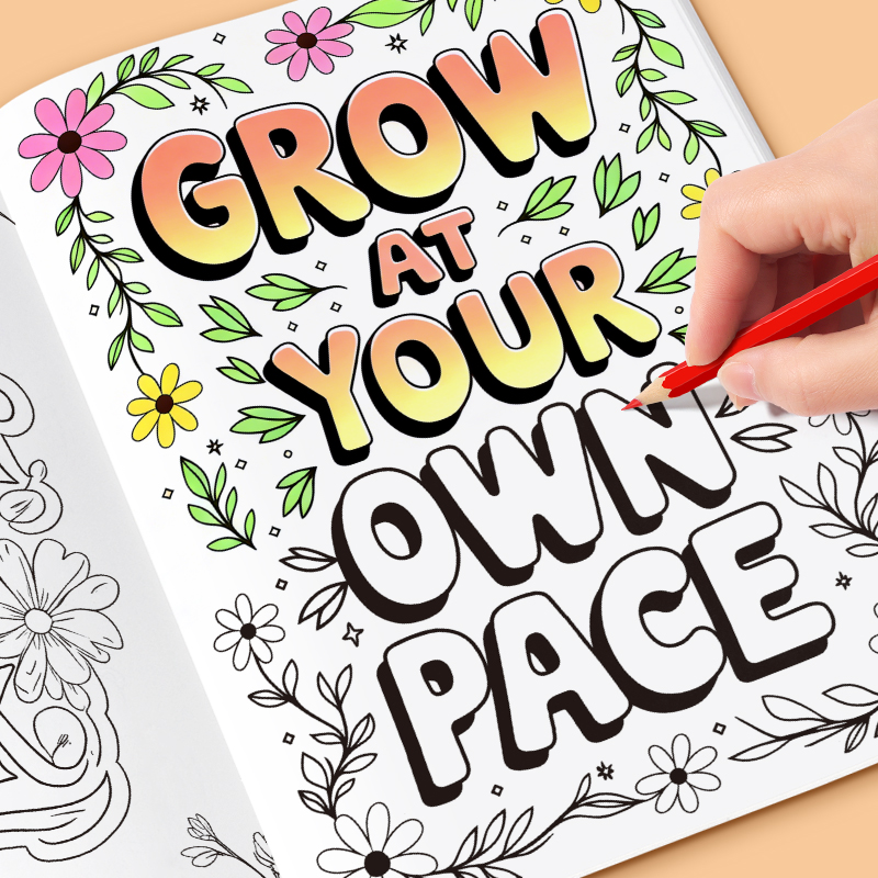 Adult Coloring Book Stress Relief - 32페이지 성인용 정신 건강 색칠 공부