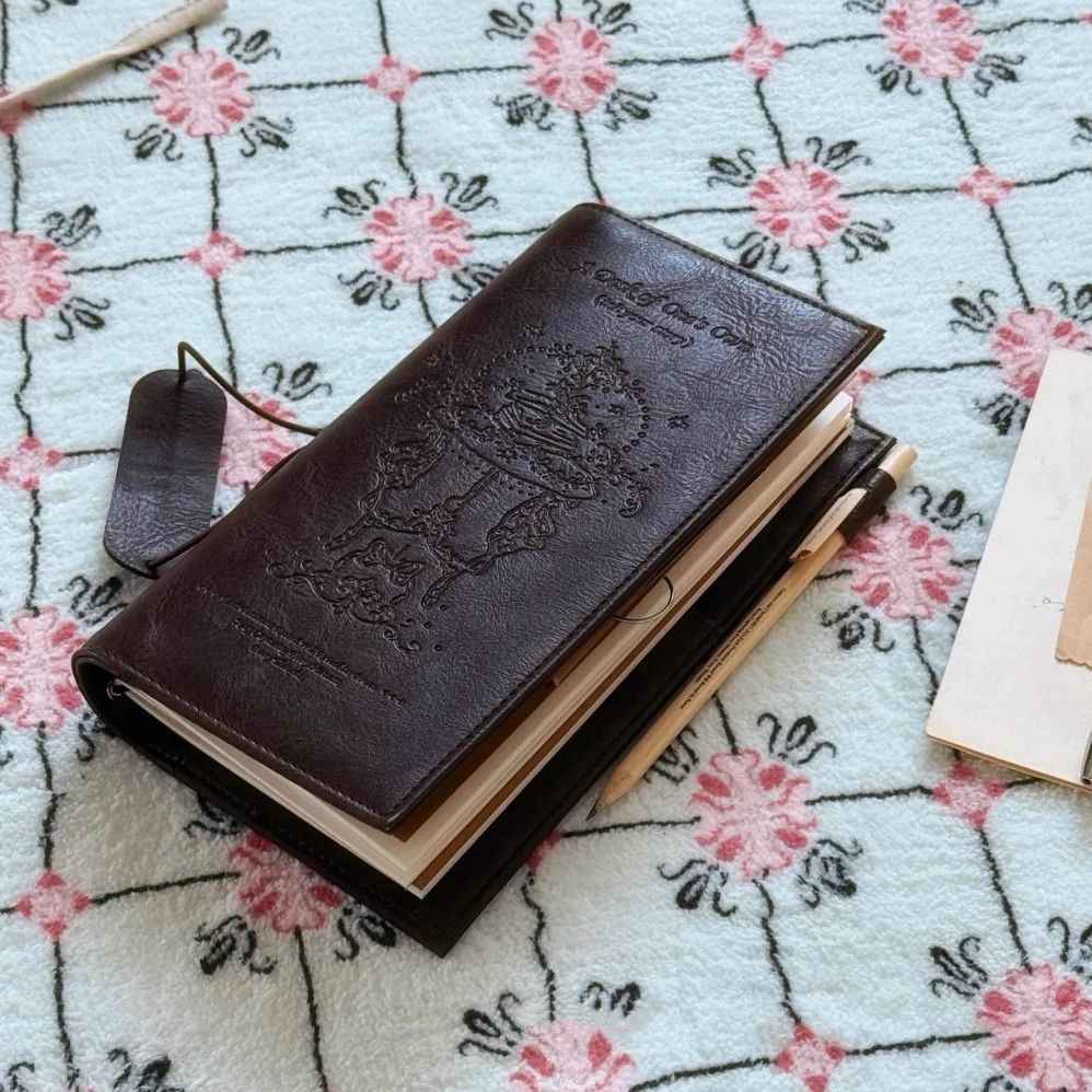 Vintage Leather Journal Notebook - 빈티지 블랙 노트 PU 가죽 블랭크