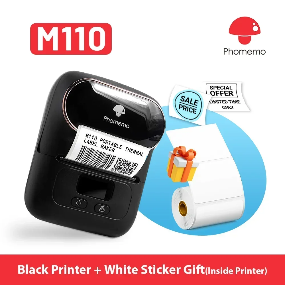 Mini Pocket Thermal Printer Paper Roll - Phomemo M110 미니 휴대용 프린터 열