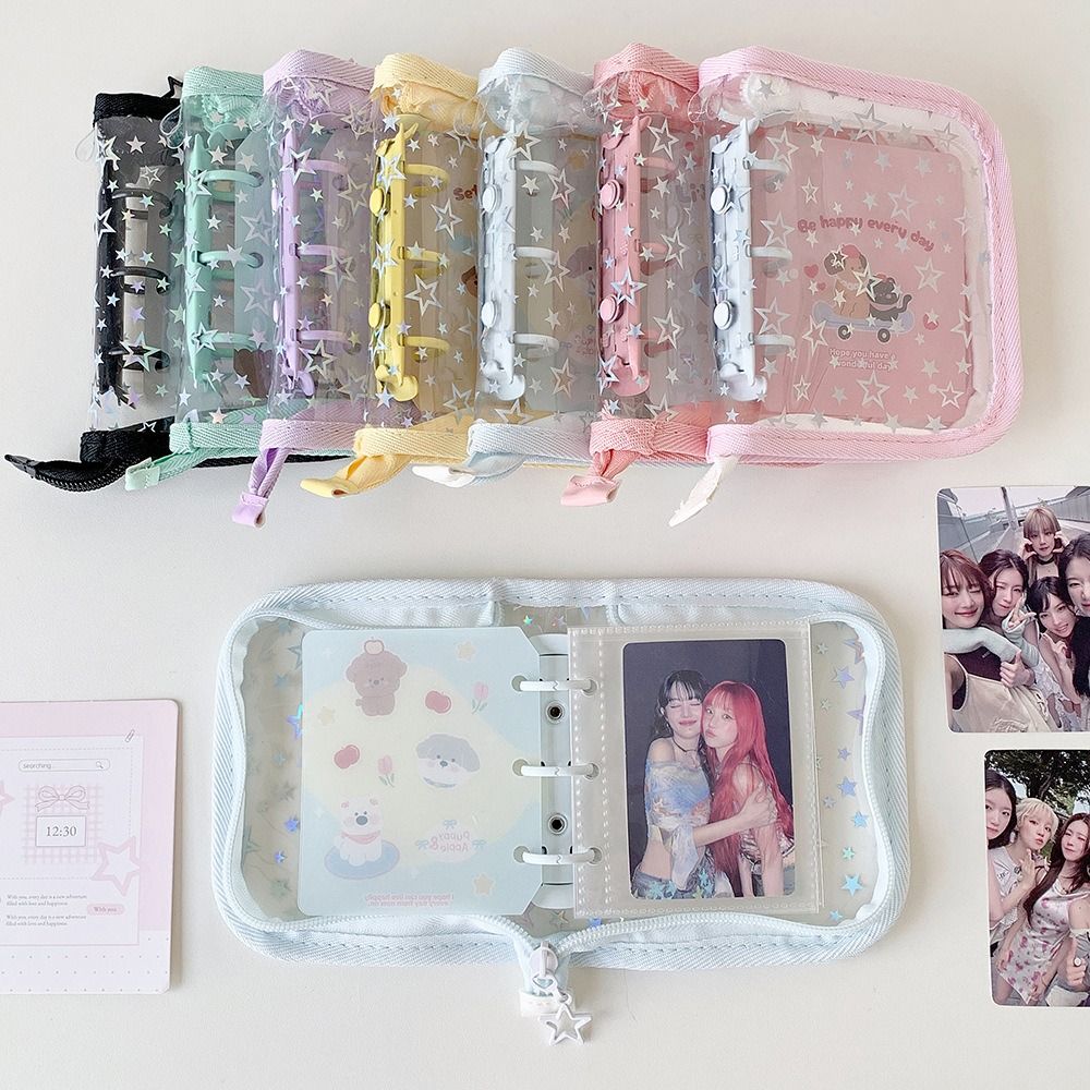 Kpop Photo Card Binder 3 Inch - 휴대용 PVC A8 카드 바인더 1개,