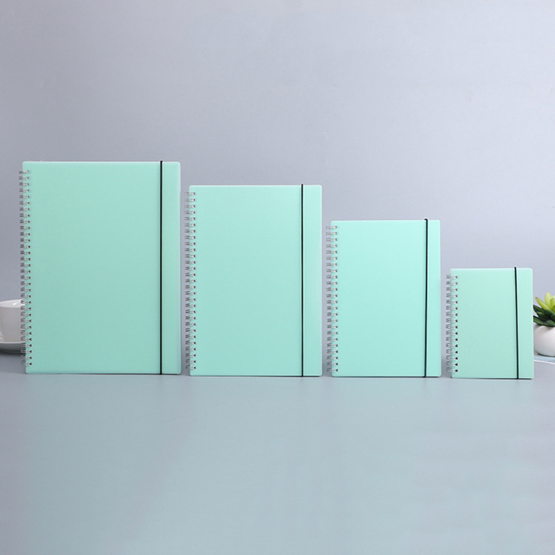 A5 Spiral Dotted Grid Notebook - A6 A5 B5 A4 녹색 나선형