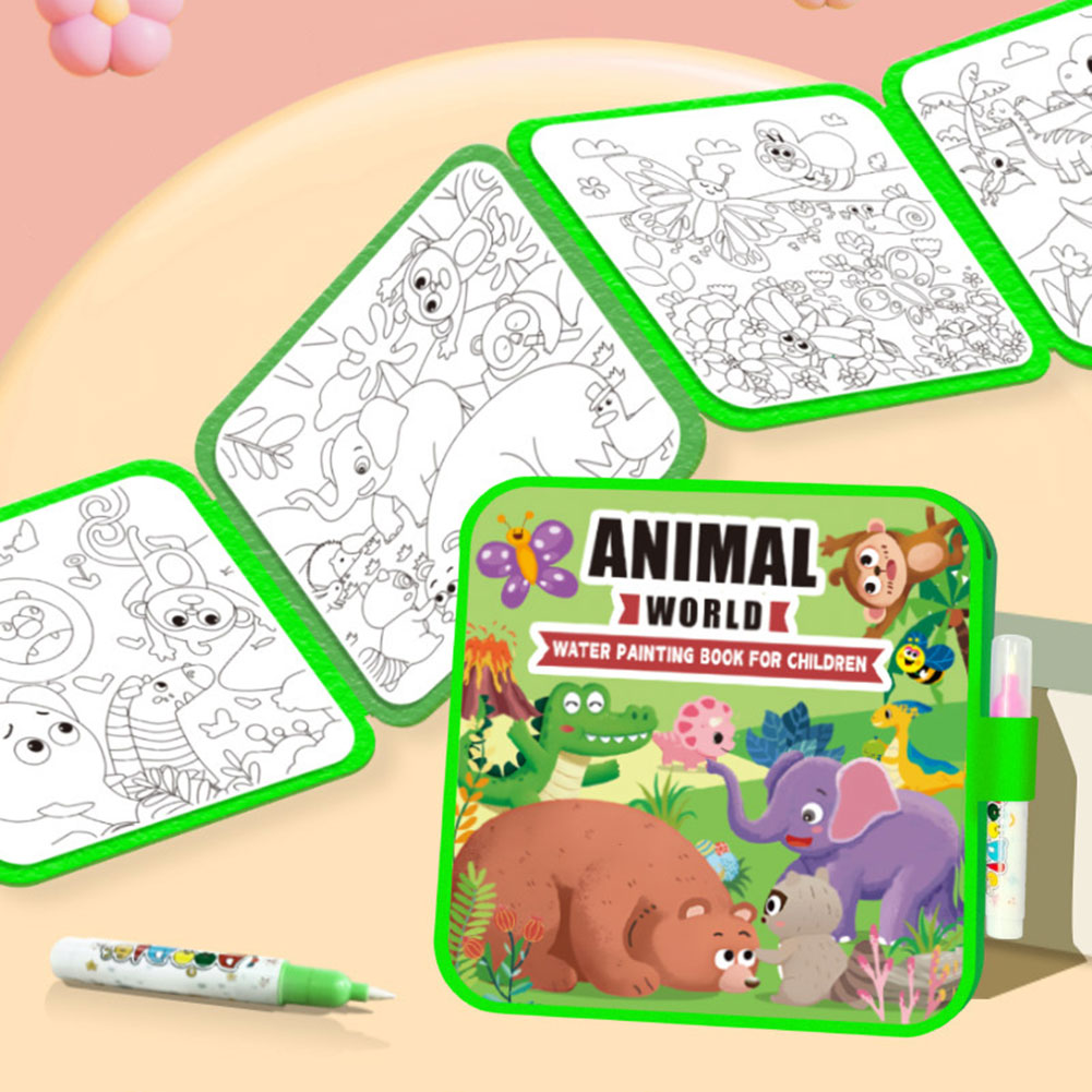Reusable Water Magic Coloring Book - Kids Magics 물 색칠하기 책 재사용