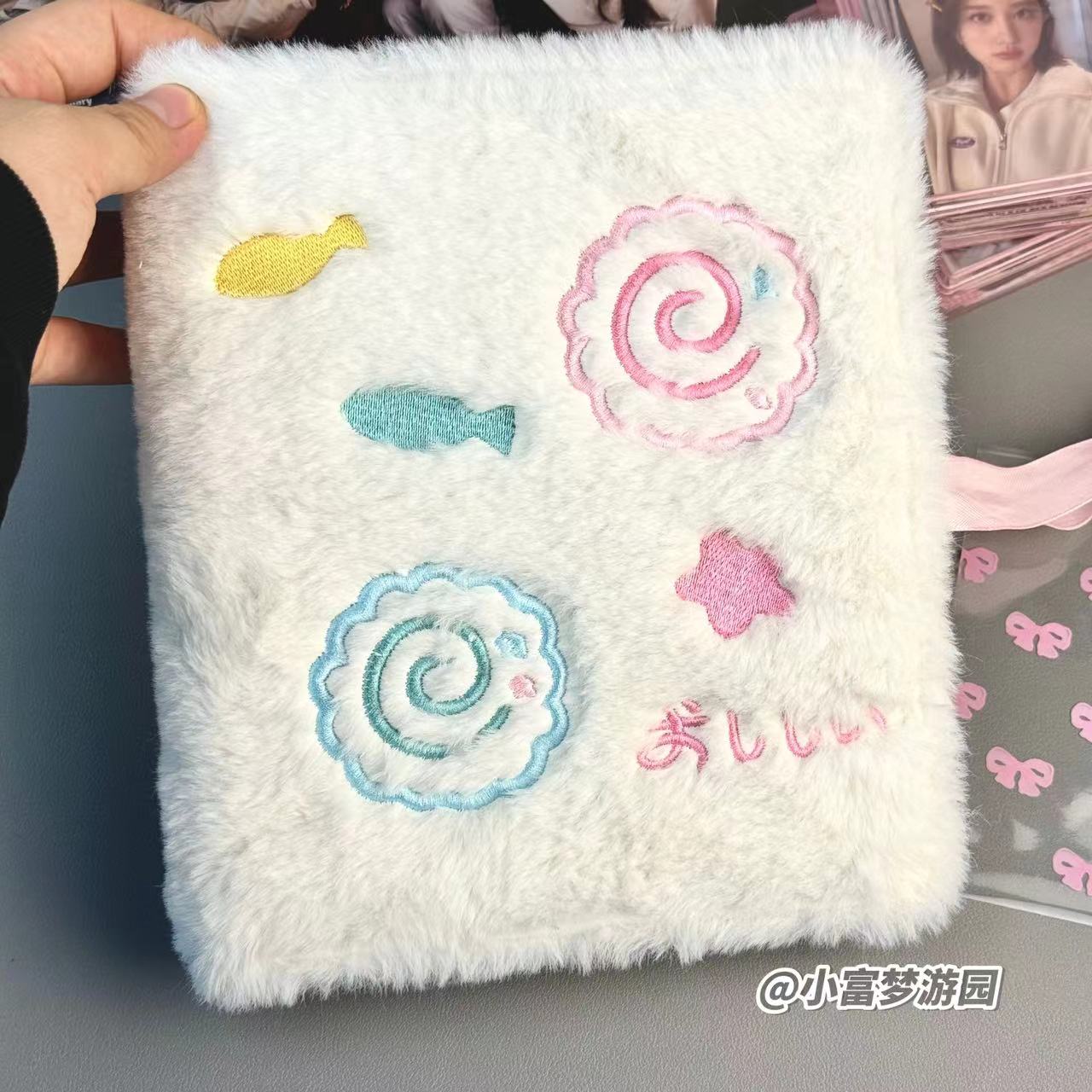 Kpop Photo Card Binder 3 Inch - 귀여운 봉제 물고기 카드북 A5 바인더,