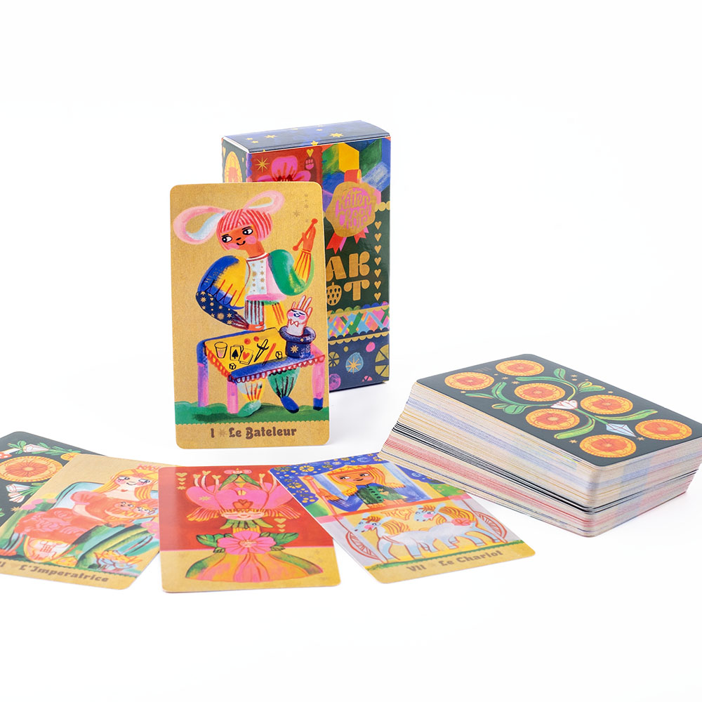 Tarot Deck With Guidebook - Pipspeak 타로 10.3*6cm 유쾌한 78카드 마르세유