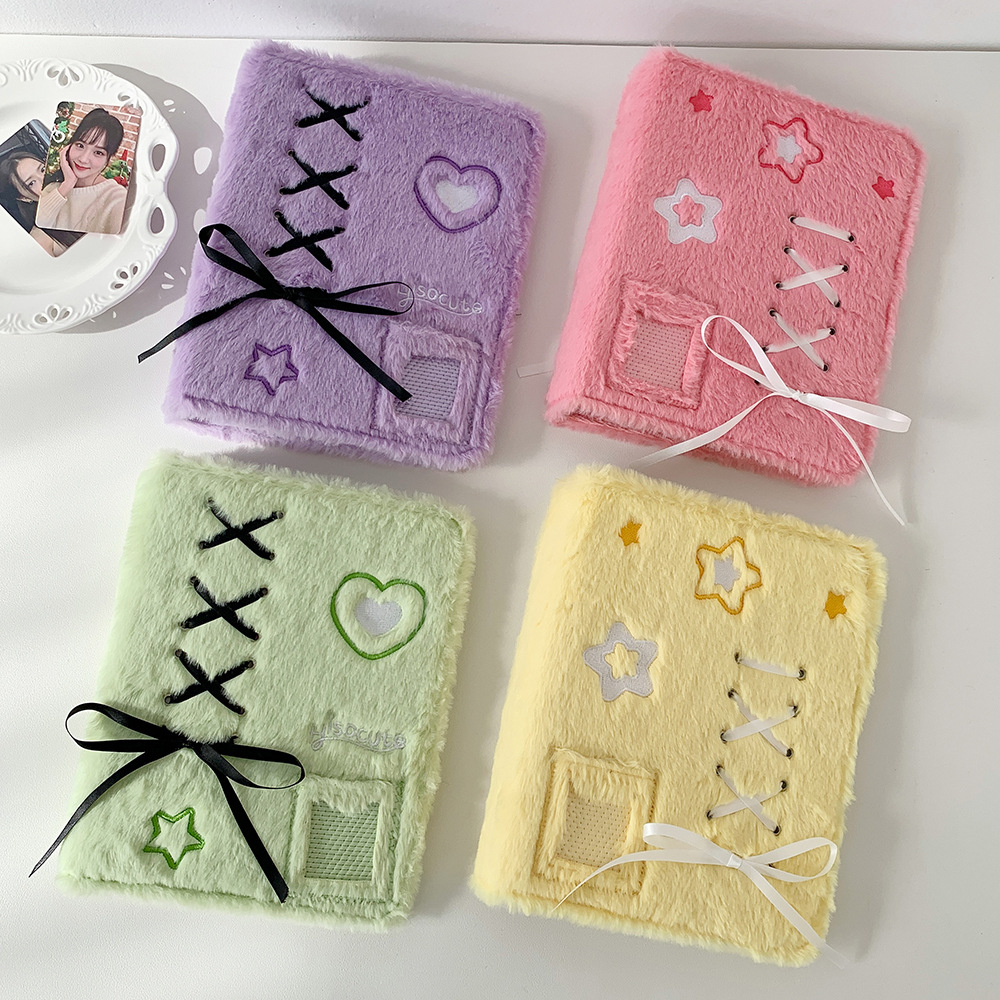 Kpop Photo Card Binder 3 Inch - Hisocute 오리지널 A5 발레 스타일 플러시