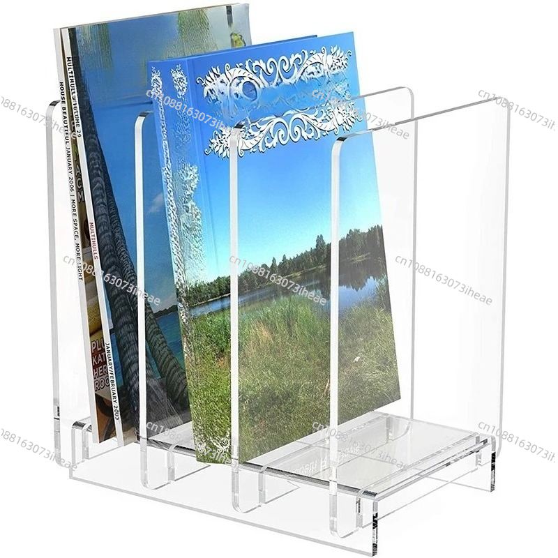 Clear Acrylic Book Stand Holder - 투명 아크릴 잡지 홀더 및 파일