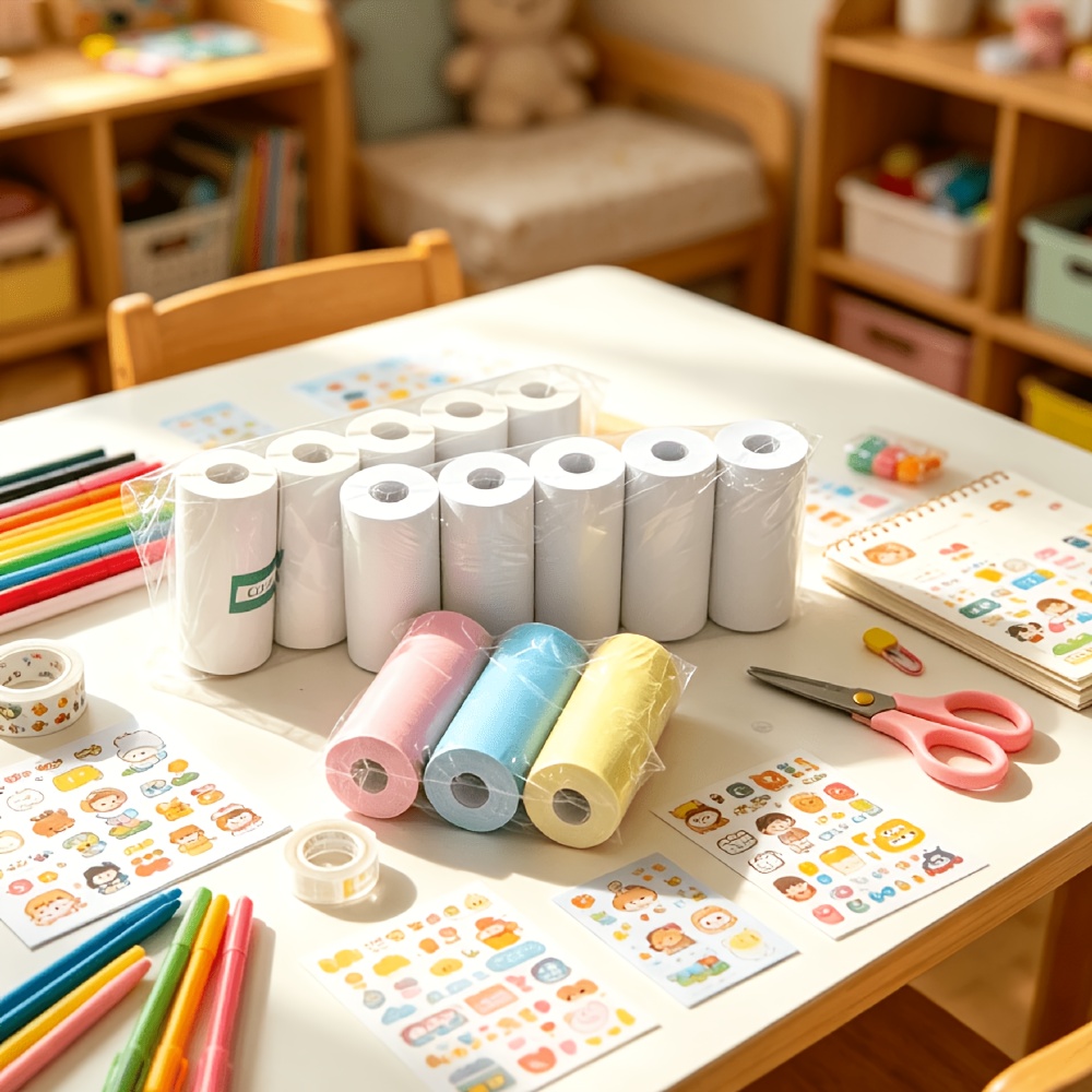 Mini Pocket Thermal Printer Paper Roll - 13 롤 57x25mm 미니 감열지 롤