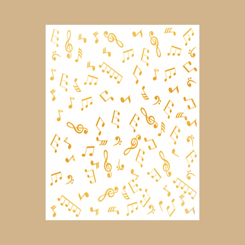 Blank Sheet Music Notebook - 핫 포일 플레이트 플로잉 노트 음악
