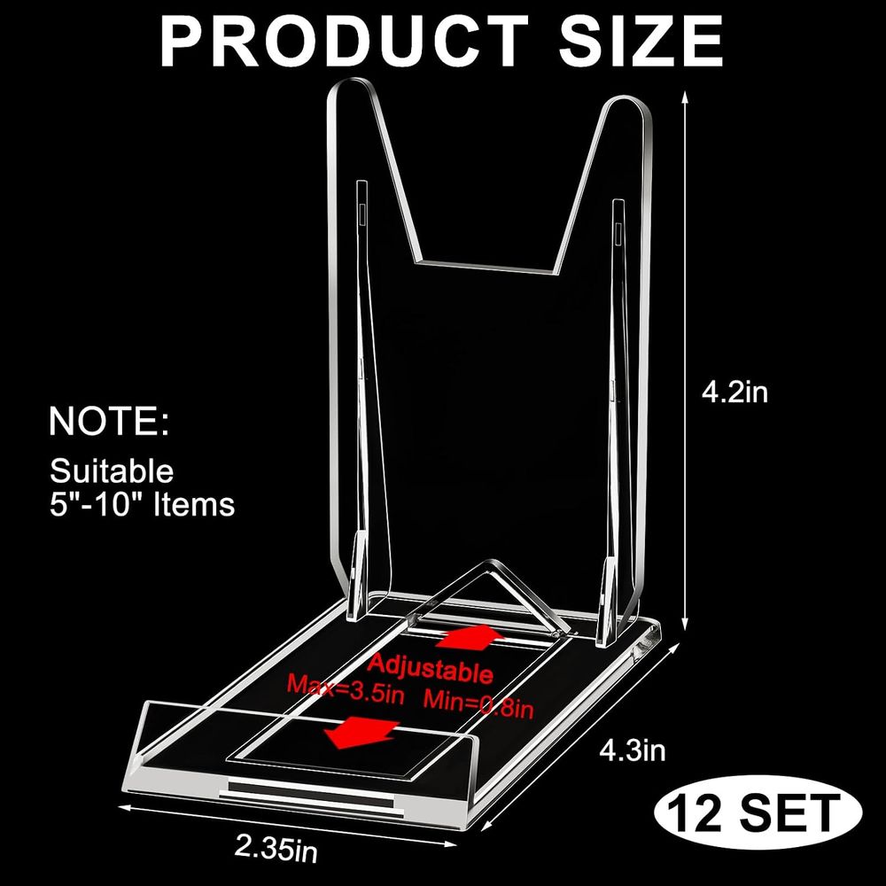 조절 가능한 투명 아크릴 책꽂이 디스플레이 홀더, 수집 - Clear Acrylic Book Stand Holder 리뷰 및 가격
