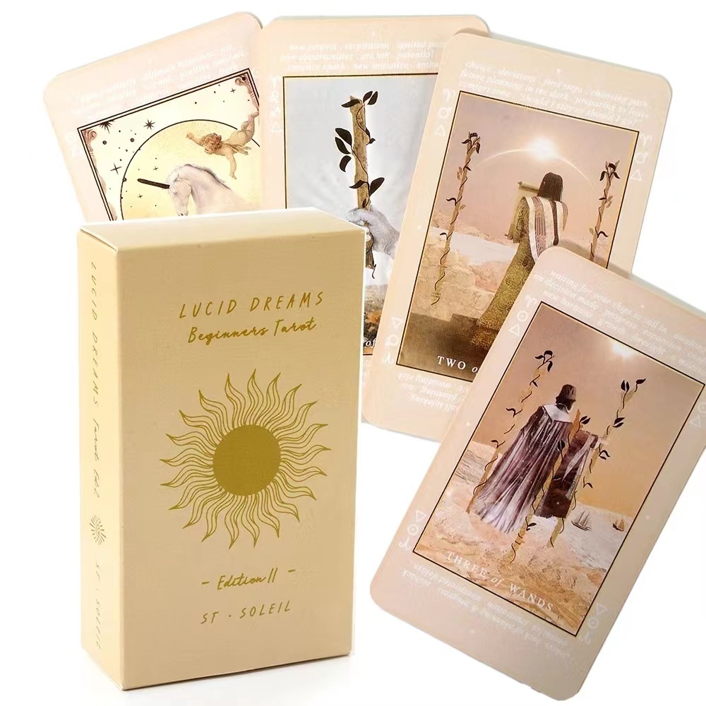 Lucid Dreams 초보자 타로 데크 운명 점술을위 - Tarot Deck With Guidebook 리뷰 및 가격
