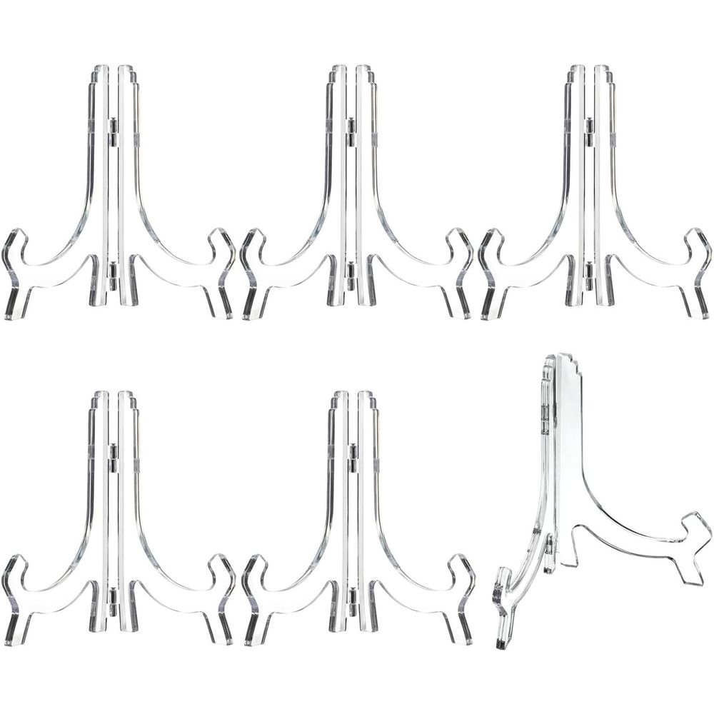 6팩 7인치 투명 아크릴 이젤 스탠드 디스플레이 스탠드 - Clear Acrylic Book Stand Holder 리뷰 및 가격