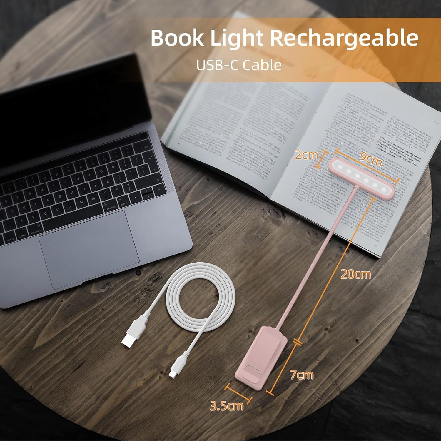 독서등 북클램프 블랙/화이트/핑크 USB 충전식 배터리 - Books 리뷰 및 가격