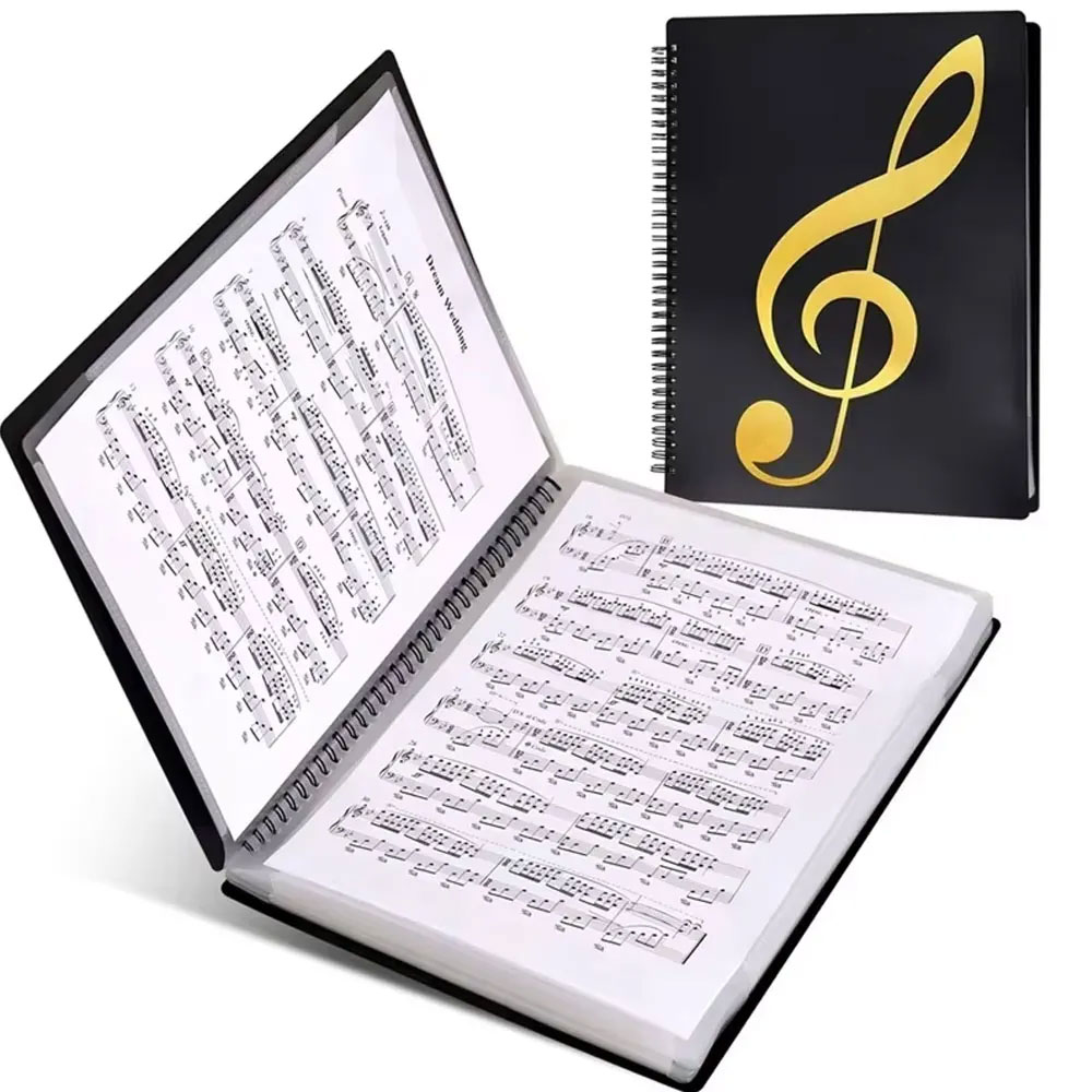 유연한 40 페이지 피아노 음악 점수 폴더 A4 음악  - Blank Sheet Music Notebook 리뷰 및 가격