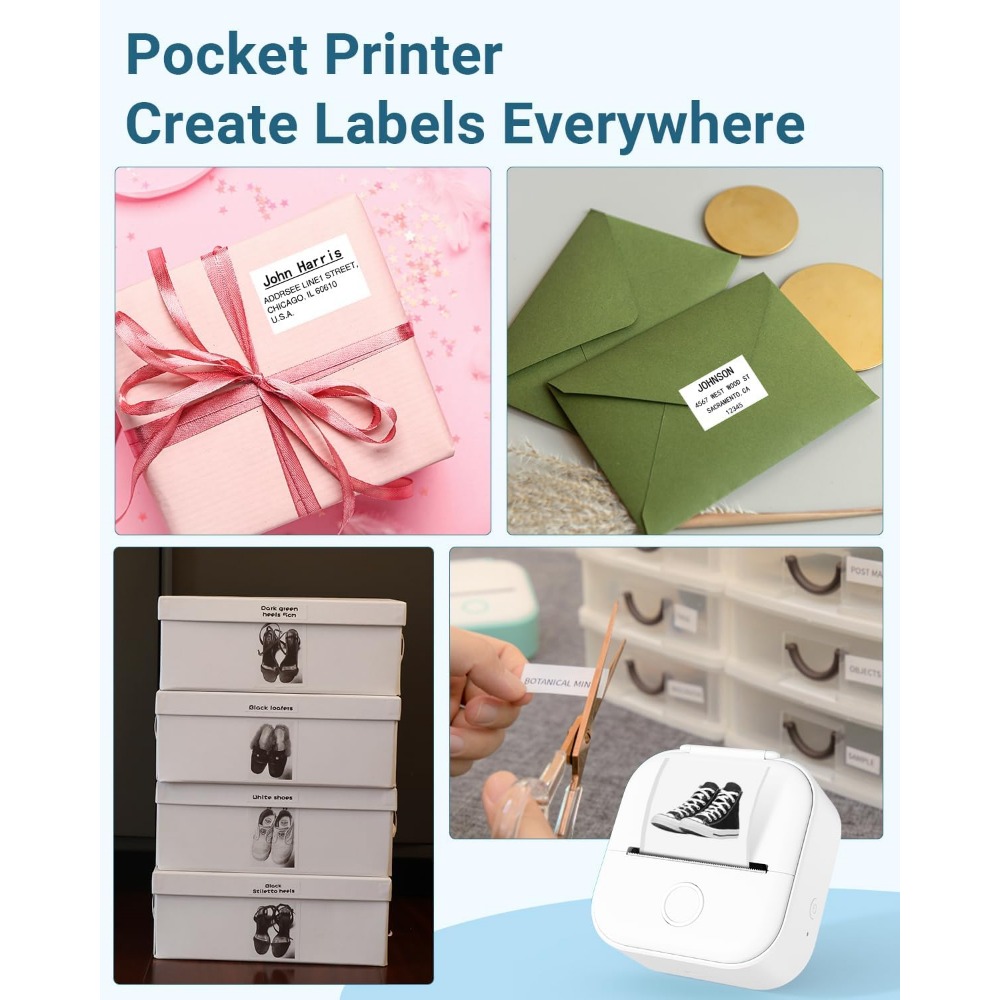 Phomemo T02 무선 포켓 열전사 프린터, 휴대용 - Mini Pocket Thermal Printer Paper Roll 리뷰 및 가격