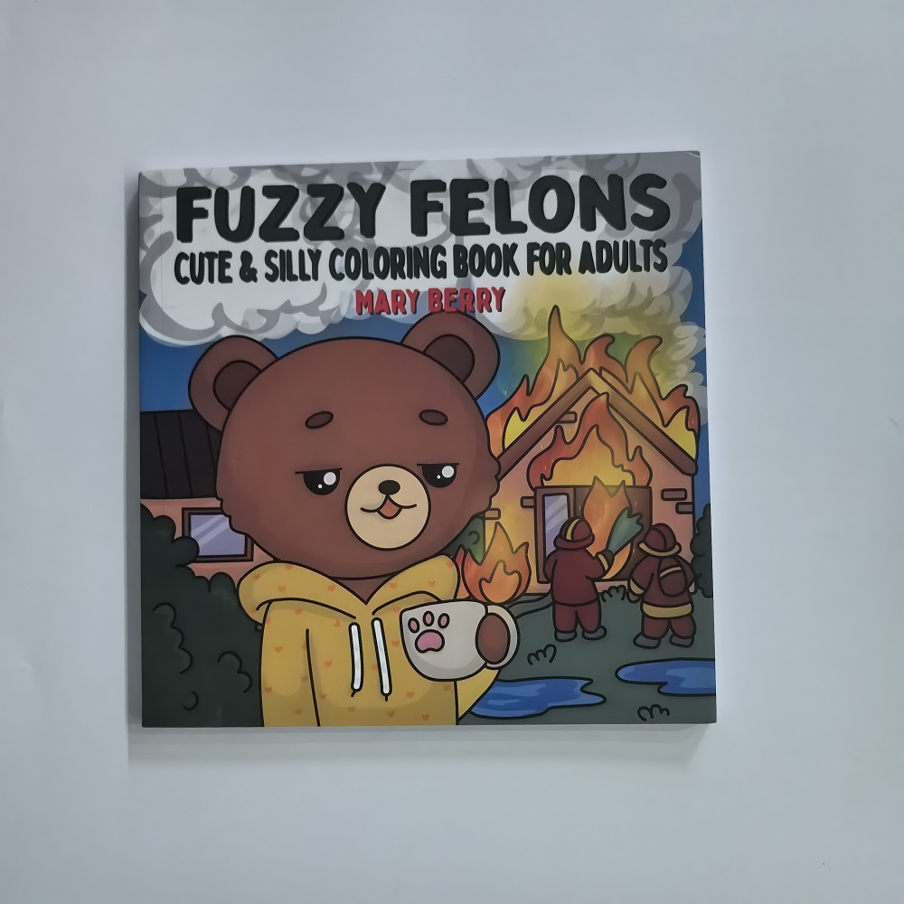 퍼지 펠론스 성인 색칠책 - 귀여운 동물 캐릭터가 있는 - Adult Coloring Book Stress Relief 리뷰 및 가격