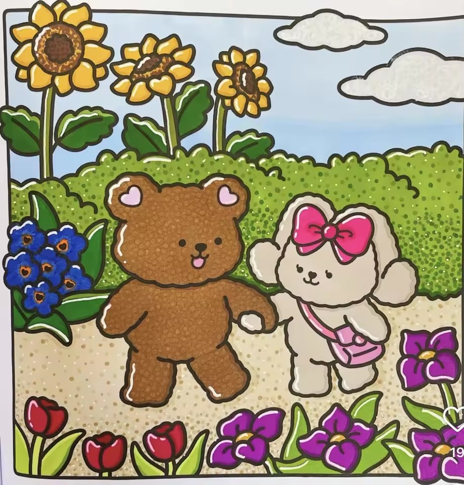 FUZZY IN LOVE 성인을 위한 대담하고 쉬운 패 - Adult Coloring Book Stress Relief 리뷰 및 가격