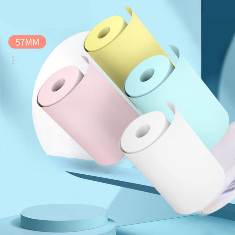 57x25MM 감열지 스티커 용지 라벨 용지 인화지 컬 - Mini Pocket Thermal Printer Paper Roll 리뷰 및 가격