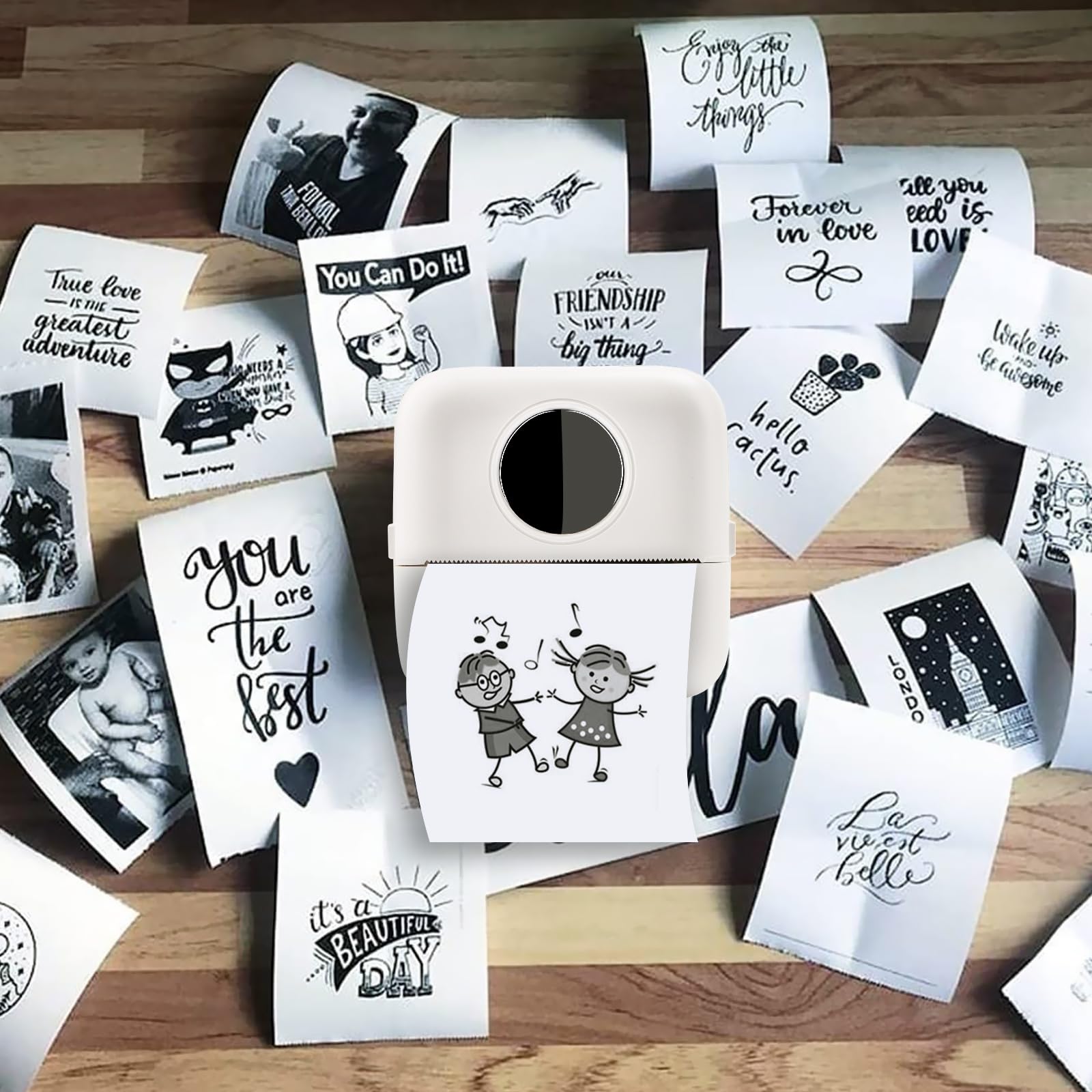 미니 스티커 영수증 프린터 휴대용 블루투스 포켓 프린터 - Mini Pocket Thermal Printer Paper Roll 리뷰 및 가격
