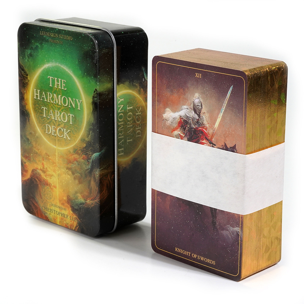 금박 가장자리가 있는 주석의 하모니 타로 78 Pcs  - Tarot Deck With Guidebook 리뷰 및 가격