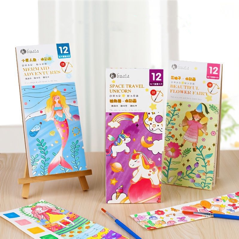 어린이를 위한 Bview Art Magic 물 활성화  - Reusable Water Magic Coloring Book 리뷰 및 가격