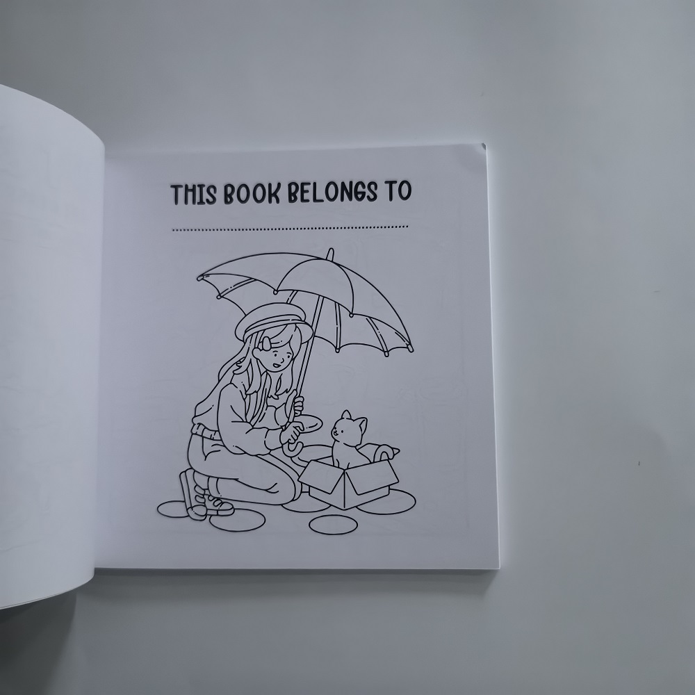 고양이와 소녀 귀여운 성인용 색칠책 스트레스 해소 그림 - Adult Coloring Book Stress Relief 리뷰 및 가격
