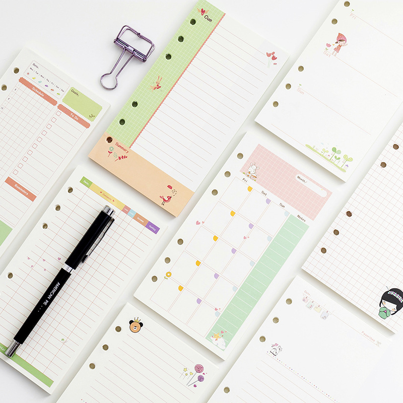 Kawayi A5 A6 루스 리프 노트 리필 나선형 바 - A5 Spiral Dotted Grid Notebook 리뷰 및 가격