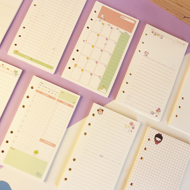 Kawayi A5 A6 루스 리프 노트 리필 나선형 바 - A5 Spiral Dotted Grid Notebook 리뷰 및 가격