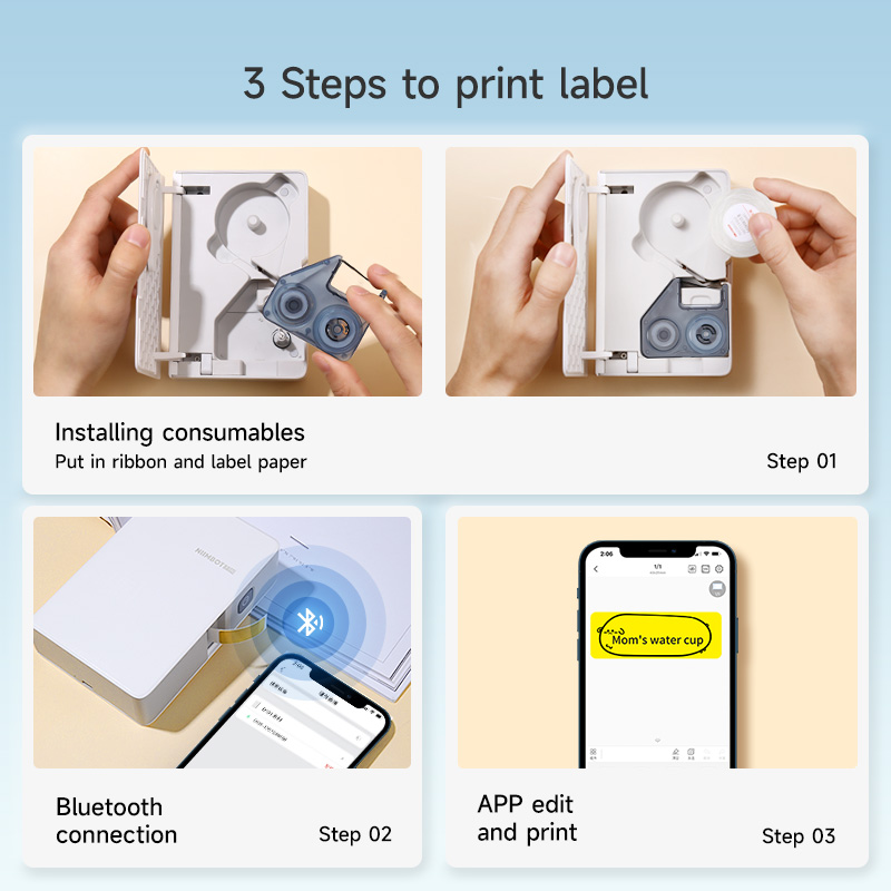 Niimbot N1/B18 열전 사 라벨 스티커 프린터 - Mini Pocket Thermal Printer Paper Roll 리뷰 및 가격