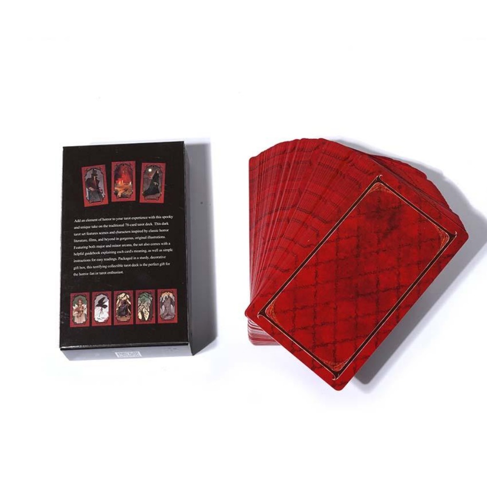 공포 타로 덱 카드 게임, 10.3x6cm - Tarot Deck With Guidebook 리뷰 및 가격