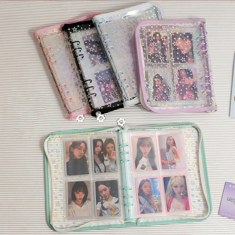 A5/A6/A7 스타 지퍼 바인더 포토카드 걸즈 인스  - Stationery Books 리뷰 및 가격