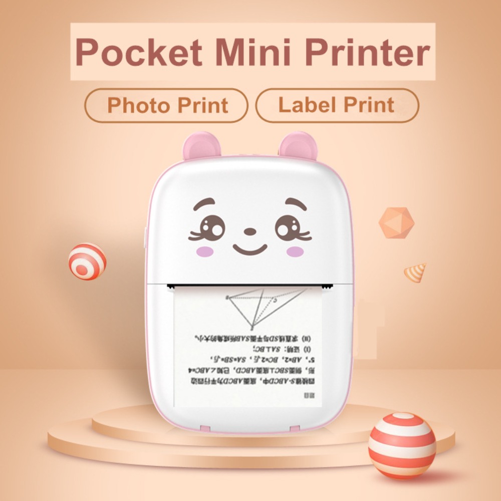 미니 휴대용 포켓 잉크리스 감열 프린터 블루투스 USB - Mini Pocket Thermal Printer Paper Roll 리뷰 및 가격
