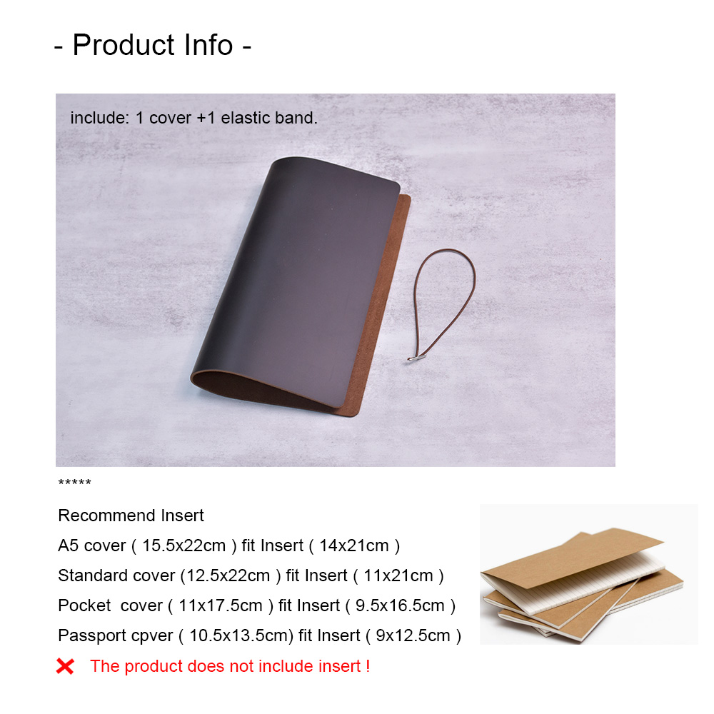 DIY 노트 커버 크레이지 호스 가죽 A5/A6/스탠다 - Vintage Leather Journal Notebook 리뷰 및 가격