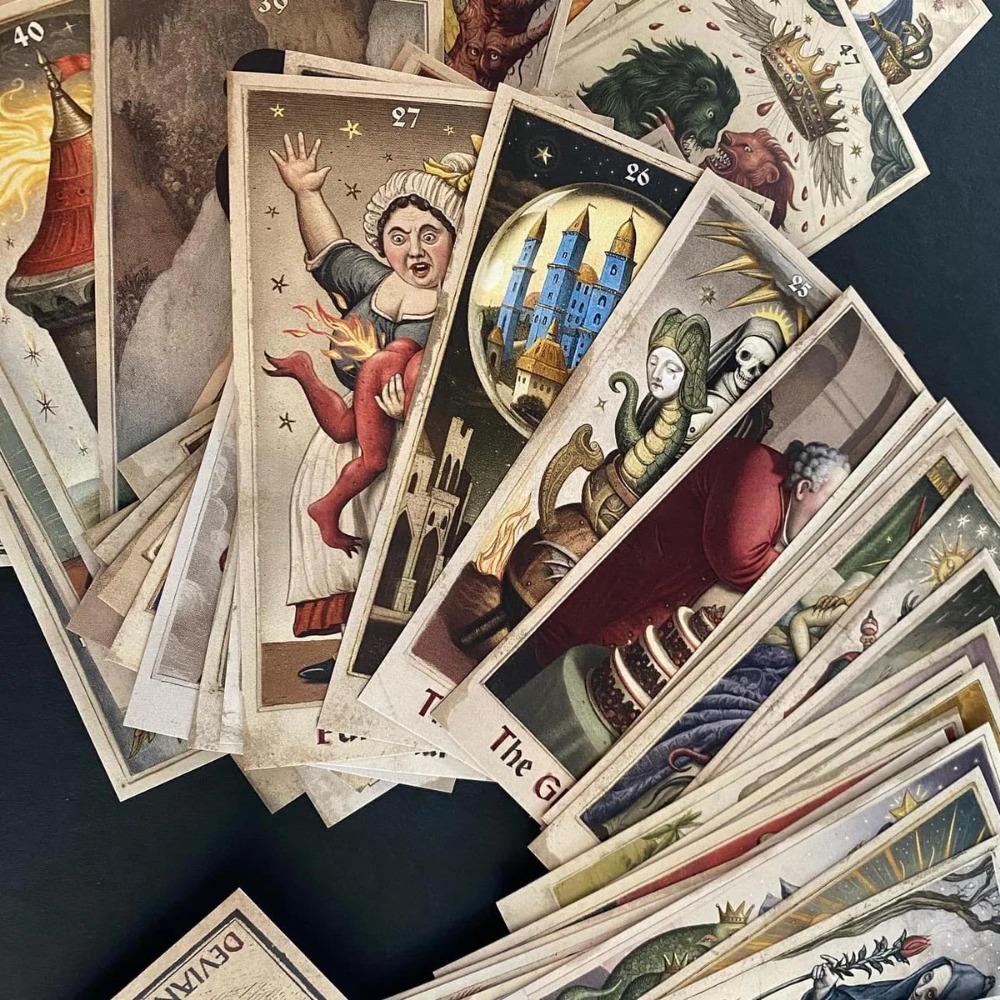 6*12cm The Zammer Twins 1판 오라클 - Tarot Deck With Guidebook 리뷰 및 가격