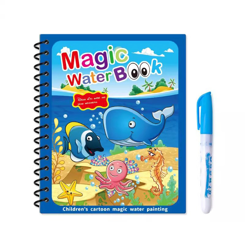 펜으로 그림을 그리는 마법의 물 그림책 재사용 가능한  - Reusable Water Magic Coloring Book 리뷰 및 가격