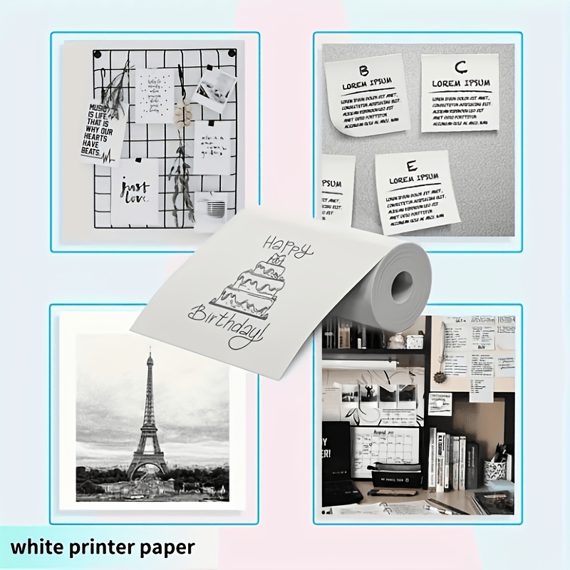 13 롤 57x25mm 미니 감열지 롤 자체 접착 라벨 - Mini Pocket Thermal Printer Paper Roll 리뷰 및 가격