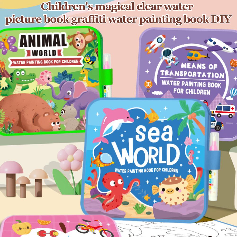 어린이를 위한 접이식 물 그림책, 재사용 가능한 매직  - Reusable Water Magic Coloring Book 리뷰 및 가격