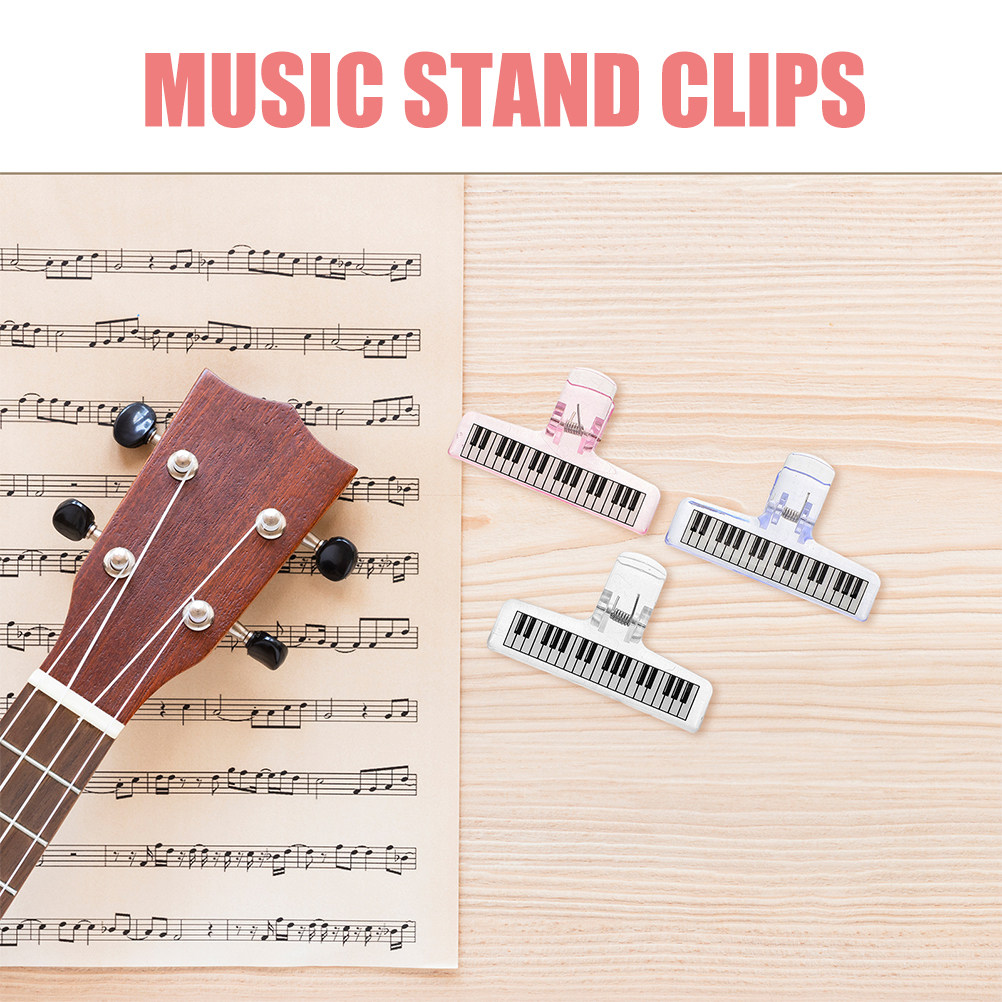 6개입 음악 스탠드 클립 투명 아크릴 피아노 책 클립  - Clear Acrylic Book Stand Holder 리뷰 및 가격