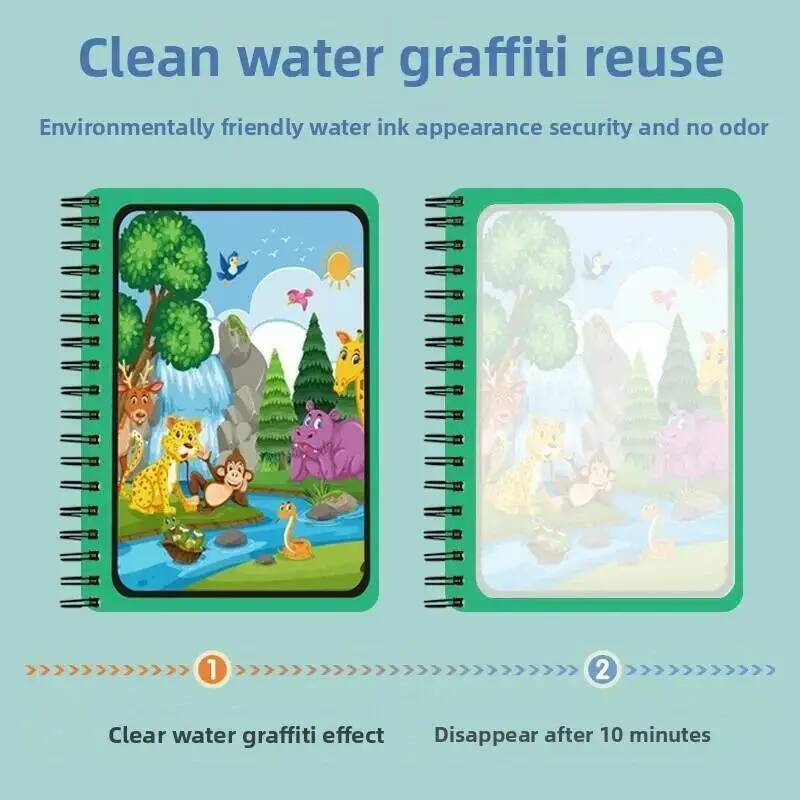마법의 책 물 그림 그리기 몬테소리 장난감 재사용 가능 - Reusable Water Magic Coloring Book 리뷰 및 가격