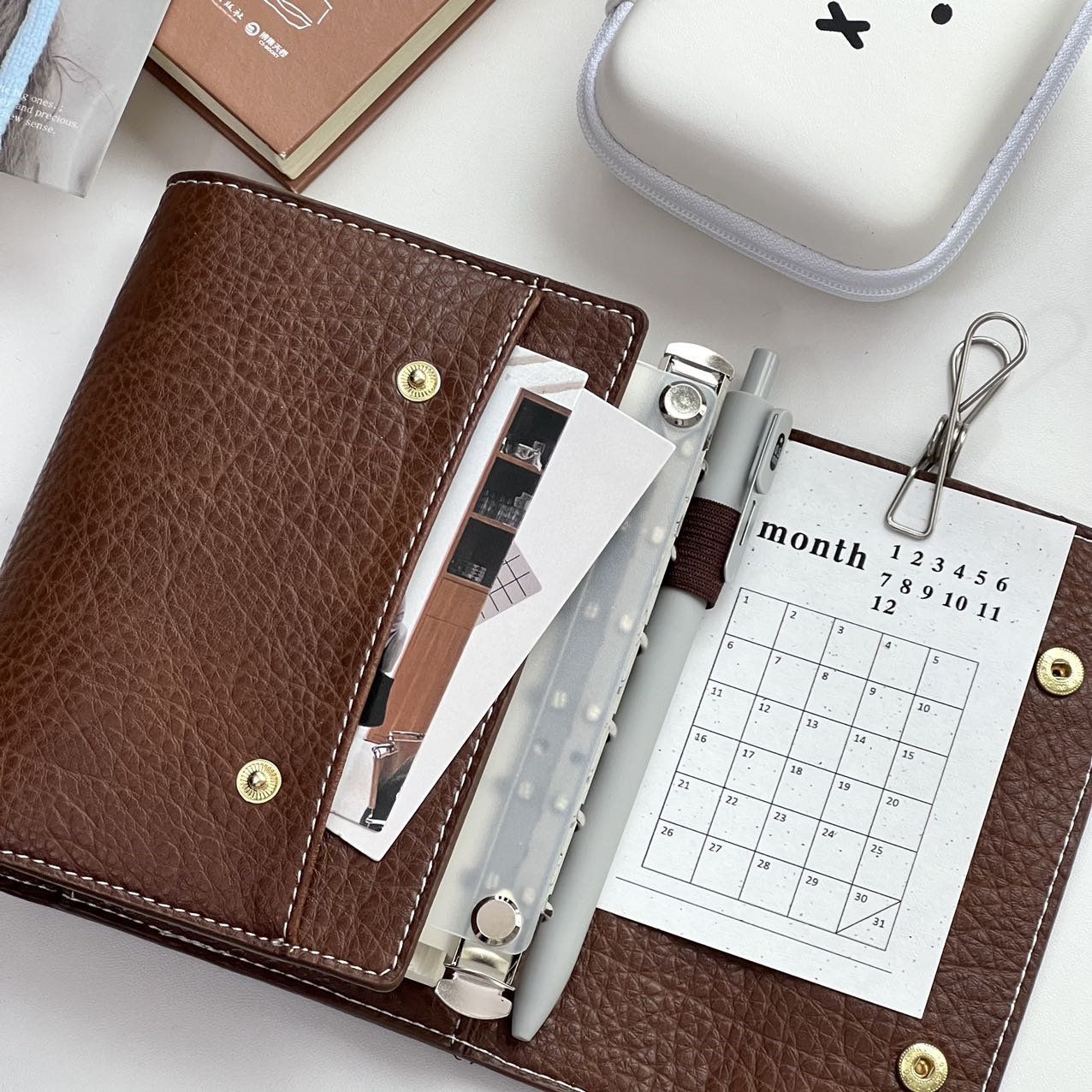 A7 3단 접이식 원사이즈 레트로 소프트 가죽 브라운  - Vintage Leather Journal Notebook 리뷰 및 가격