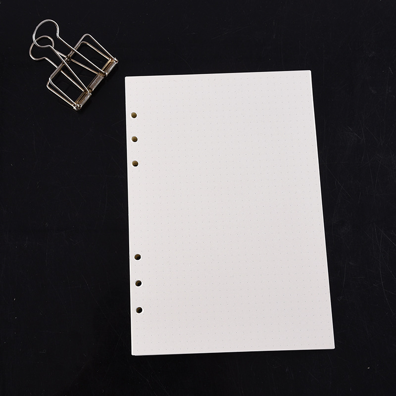 A5 A6 A7 블랙 크래프트 화이트 루스 리프 노트  - A5 Spiral Dotted Grid Notebook 리뷰 및 가격
