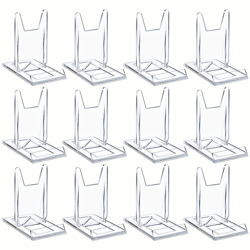 12pcs 5/투명 아크릴 디스플레이 스탠드 소형 조절 - Clear Acrylic Book Stand Holder 리뷰 및 가격