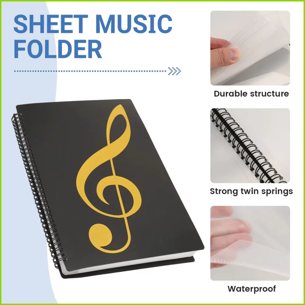 유연한 40페이지 피아노 악보 폴더 A4 악보 클립 시 - Blank Sheet Music Notebook 리뷰 및 가격