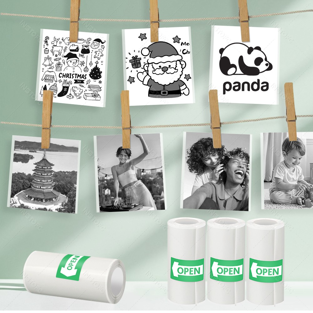 미니 프린터 스티커 용지 롤, 인쇄 가능한 접착 용지, - Mini Pocket Thermal Printer Paper Roll 리뷰 및 가격