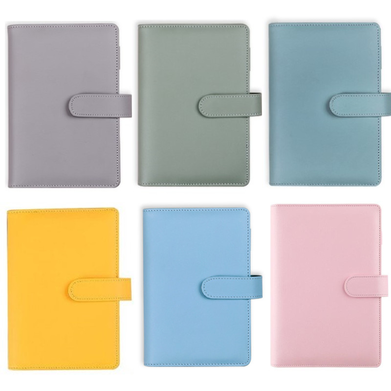 A6/A5 마카롱 컬러 PU 가죽 DIY 바인더 노트  - Vintage Leather Journal Notebook 리뷰 및 가격