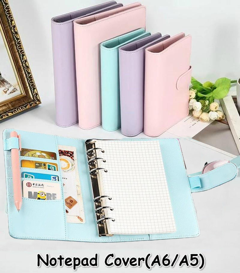 A6/A5 마카롱 컬러 PU 가죽 DIY 바인더 노트  - Vintage Leather Journal Notebook 리뷰 및 가격