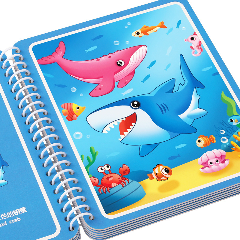 마법 물 그림책 어린이용 재사용 가능한 낙서 색칠 패드 - Reusable Water Magic Coloring Book 리뷰 및 가격